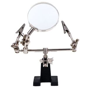 Tabletop multifunctional magnifying glass third hand 1083-XX, magnification: 2.5X