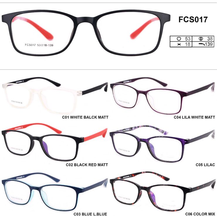 Plastic frames for glasses FCS017