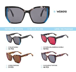Acetate frames polarized sunglasses WD8010