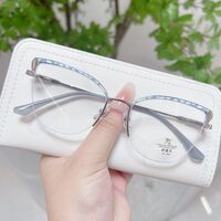 Combined nylor frame (metal + TR90) with Blue Ray Cut protection lenses and flex MAMO F93079