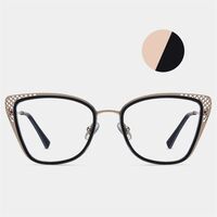 Оправа для очков комбинированная (металл + TR90) с защитой от синего света, с флексом FA87261