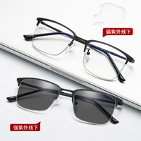 Photochromic Blue Block metal glasses with blue light protection F2016 