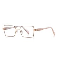 Metal + TR90 plastic Blue Blocker glasses frame for women with UV and blue light protection lenses More FCS3160