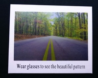 Карта для определения поляризации в очках 002, 15*10 см