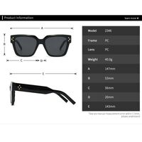 Plastic square sunglasses Elit 2346-EL