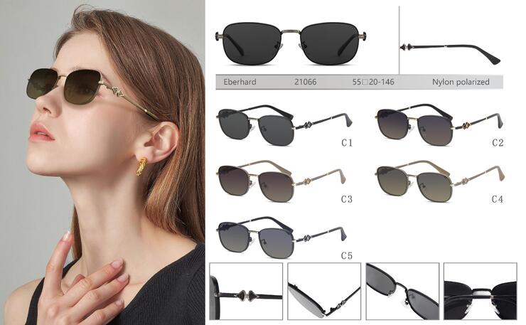Polarized metal sunglasses with nylon lenses Eberhard EH21066