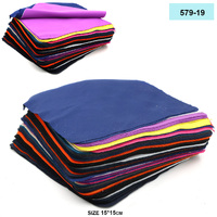 Microfiber cloth,assorted knitwear material and color for wiping lenses in glasses 579-19. 15*15 cm (price per pack) We recommend !!!