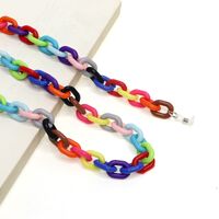 Acrylic non-slip chain, thick 13 colors, for glasses and masks GB035