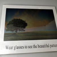 Карта для определения поляризации в очках 002, 15*10 см