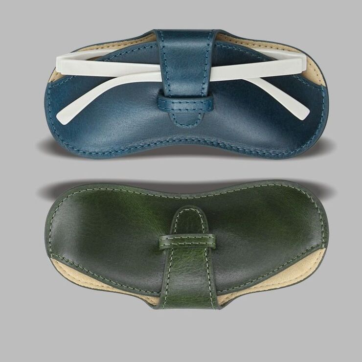 Футляр-чехол из натуральной кожи для очков с подкладкой из микрофибры TB-653866955947