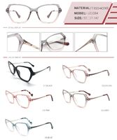 Оправа пластиковая из TR90 и ацетата с флексом LE1084-DA