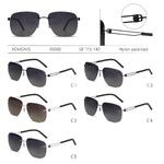 Rimless polarized metal sunglasses with nylon lenses for men Romonis R66008