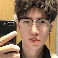 PlasticTR90 glasses KY2204 with case, Blue ray cut protection