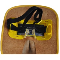 Маска защитная сварочная из воловьей кожи, 25*20 см, толщина 2 мм