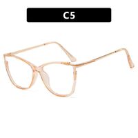 Combined (plastic+metal) glasses with blue light protection for women 8029-PN