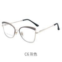Combined frame (metal + TR90) or glasses with blue light protection, with spring hinges FA87105