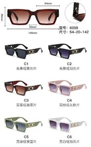 PC plastic sunglasses with metal hinge 6059W