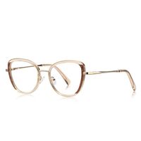 Metal + TR90 Blue Blocker glasses frame for women with UV and blue light protection lenses More FCS3147