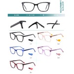 Оправа пластиковая из ламинированного многослойного ацетата с флексом Big City BL-2806