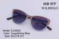 Plastic women's sunglasses with color lenses Wilibolo GJ35002