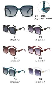 PC plastic sunglasses with metal hinge 6028W