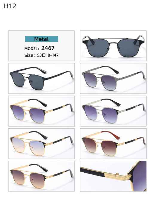 Polarized metal sunglasses H12 Matrix MT2467