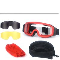 Safety shockproof heat-resistant, anti-fog goggles, 3-lens set, 6003D消防护目镜-DX