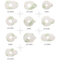 Липкий сегмент (липучки, слиперы, противоскользящие накладки для блокировки) для линз, жёлтый цвет, материал полиэтилен, 1000 штук, HKS1912