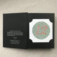Set of 38 test charts for the color blindness diagnosis