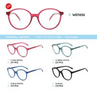 Plastic acetate eyeglasses frame with spring hinges WD1656