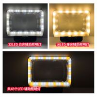 Magnifier with universal backlight, magnifying glass with handle 185115-XX, size: 185*112 mm, magnification: 2,5Х