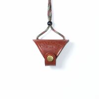 Genuine leather glasses case with string PGNH009