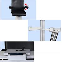 Ophthalmologist workstation, combined table + chair S-550B, tabletop 1020*480 mm