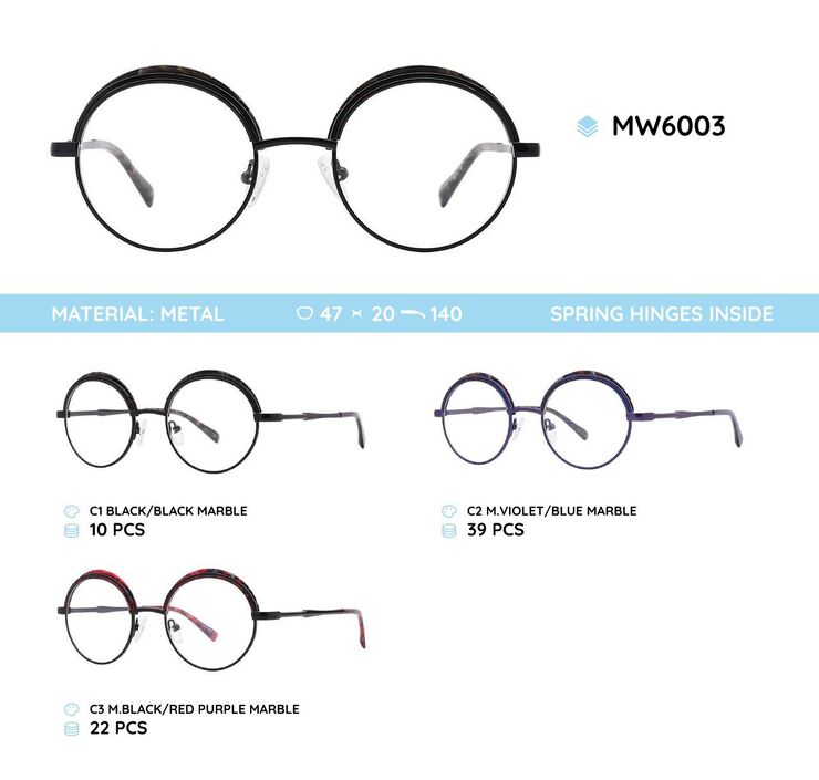 Metal frames for glasses MW6003