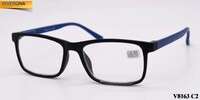 Corrective plastic frame eyeglasses with spring hinges VIZZINI V8163