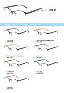 Металлическая оправа с дужками из материала TR-90 HZ13-55