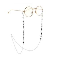 Silver-colored metal non-slip chain, with round yeys, for glasses and masks GL918