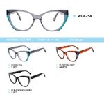 Plastic acetate eyeglasses frame for women WD4254