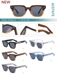 Солнцезащитные поляризационные пластиковые очки из ацетата RY89611S