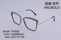 Metal +TR90 ultrathin frames with flex hinges Wilibolo TR3006