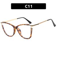 Combined (plastic+metal) glasses with blue light protection for women 8029-PN