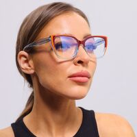 Plastic frame with anti-blue light protection lenses, with spring hinges Elit 5704-EL