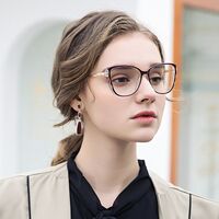 TR90 plastic frame or glasses with blue light protection, with spring hinges FA87018