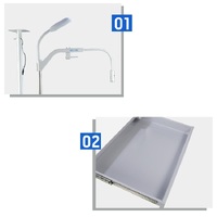 Ophthalmologist workstation, combined table + chair CS-560B, tabletop 980*490 mm