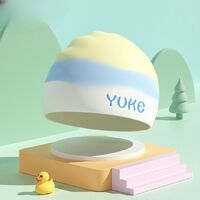 Silicone waterproof swimming cap for kids GJ567-YU