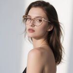 Оправа женская пластиковая из материала TR90, линзы с защитой от ультрафиолета и синего света FOCUS FCS2243