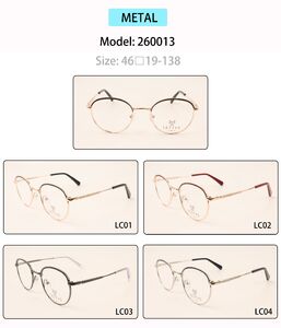 Metal eyeglasses frame for men 260013 (item in stock)