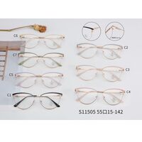 Combined frame (metal + TR90) with Blue Ray Cut protection lenses and flex MAMO S11505