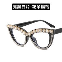 Plastic glasses with blue light protection and rhinestones for women 3293镶钻-PN