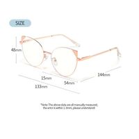 Metal glasses with blue light and UV protection 9746-GT